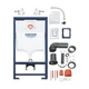 Комплект 4 в 1: Інсталяція Grohe Rapid SL 3 в 1 38772001 + Унітаз безободковий Kroner Harz WHI493736 RIMLESS із сидінням Slim Duroplast - зображення 4