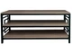 Тумба под телевизор в гостиную Квадро TM METAL-DESIGN Черный Бархат Вествуд (ДСП металл) - изображение 3