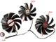 Вентилятор для видеокарты PowerColor RX 6700 6800 6900 XT Red Devil Red Dragon FirstD FD8015U12D (FDC10U12S9-C T129215SU GAA8S2U) комплект 3 шт (№394) - изображение 3