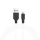 Кабель Hoco X21 Plus Silicone Lightning 1m. black/white - изображение 1