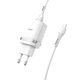 Сетевое зарядное устройство Hoco C12Q (1USB, 3А) QC3.0 White (S23110) + кабель MicroUSB - изображение 1
