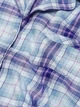 Піжама Victoria's Secret Flannel Long Pajama Set фланелева (Сорочка+штани) XS блакитна - зображення 4