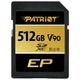 Карта памяти Patriot SDXC 512GB (UHS-II U3) W-260 MB/s, R-300 MB/s Class 10 V90 (PEF512GEP92SDX) - изображение 1