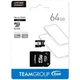 Карта пам'яті Team microSDXC 64GB (UHS-I U1) W-20 MB/s, R-100 MB/s Class 10 (TUSDX64GCL10U03) + SD Adapter - зображення 3