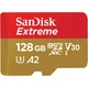 Карта пам'яті SanDisk Extreme microSDXC 128GB (UHS-I U3) W-90 MB/s, R-190 MB/s Class 10 A2 V30 (SDSQXAA-128G-GN6MA) + SD Adapter - зображення 2