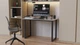 Стол письменный Кнап 2 Ferrum-decor 750x1000x600 Черный металл ДСП Бетон 16 мм (KNAP2007) - изображение 6