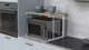 Подставка для микроволновки Kitchen K301 Ferrum-decor 400x550x350 Белый металл ДСП Дуб Сонома 16 мм (KITCH30112) - изображение 6