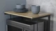 Подставка для микроволновки Kitchen K301 Ferrum-decor 400x550x350 Черный металл ДСП Дуб Сонома 16 мм (KITCH30104) - изображение 4