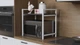 Подставка для микроволновки Kitchen K303 Ferrum-decor 500x550x350 Белый металл ДСП Сосна Кембра 16 мм (KITCH30316) - изображение 3