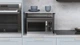 Подставка для микроволновки Kitchen K301 Ferrum-decor 400x550x350 Черный металл ДСП Бетон 16 мм (KITCH30107) - изображение 6