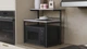 Подставка для микроволновки Kitchen K302 Ferrum-decor 590x550x350 Черный металл ДСП Бетон 16 мм (KITCH30207) - изображение 2