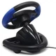 Дротове ігрове кермо RIAS Steering Wheel 4в1 з педалями та коробкою передач Black-Blue (3_04451) - зображення 2