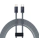 Кабель Baseus Type-C - Lightning PD 20W 2метра Dynamic Grey (CALD000116) - изображение 1