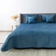 Покрывало ТЕП Velour Ромб круглый Синий Полуторное 150х210 см Двустороннее Полиэстер (2000008880800/4-00515_22872) - изображение 3