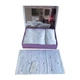 Набор полотенец Maison D'or Soft Hearts White-Darc Lilac махровые 30-50 см,50-100 см,85-150 см белый - изображение 3