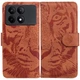Чехол-книжка Deexe Tiger для Xiaomi Poco X6 Pro - Brown - изображение 1