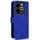 Чехол Deexe Classic Wallet для Infinix Smart 8 Plus - Blue - изображение 5