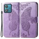 Чехол-книжка с рисунком UniCase Butterfly Pattern для Motorola Edge 40 Neo - Light Purple - изображение 1