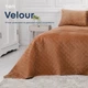 Покрывало ТЕП Velour Ромб круглый Кофейный Евро 240х260 см Двустороннее Полиэстер (2000008658317/4-00518_22390) - изображение 7