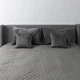 Покрывало ТЕП Velour Ромб круглый Серый Евро 240х260 см Двустороннее Полиэстер (2000008658393/4-00518_22394) - изображение 2