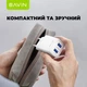 Сетевое зарядное устройство BAVIN PC910Y 2xUSB-A 2.4A + кабель USB-C White - изображение 6