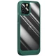 Протиударний чохол TPU, PC Pulse для Apple iPhone 13 Pro Max (Айфон 13 про макс) прозорий глянсовий кейс з посиленими бортами і захистом камери Green - зображення 1