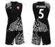 Баскетбольная форма женская RIGO FLEX PRO Black-White 4XL - изображение 2