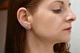 Срібні сережки-клаймбери з блакитним фіанітом (АРТ. №6023g) Dadiverin Jewelry - изображение 2
