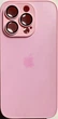 Чехол стеклянный противоударный матовый AG Silicone + Glass Case with MagSafe для Apple iPhone 14 Pro Max (6.7") Pink - изображение 1