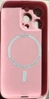 Чехол стеклянный противоударный матовый AG Silicone + Glass Case with MagSafe для Apple iPhone 14 Pro Max (6.7") Pink - изображение 2