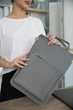 Шкіряна сумка-чохол для ноутбука 17" Apple / Asus / Dell / Lenovo / HP / Honor / Acer / Huawei / Xiaomi - (LC-18) - Сірий - изображение 2