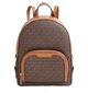 Женский рюкзак MICHAEL KORS Jaycee Medium Logo Backpack (коричневый) - изображение 2