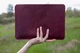 Шкіряна сумка-чохол для ноутбука 14" Apple / Asus / Dell / Lenovo / HP / Honor / Acer / Huawei / Xiaomi - (LC-16) - Бордо - изображение 1