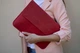 Шкіряна сумка-чохол для ноутбука 13" Apple / Asus / Dell / Lenovo / HP / Honor / Acer / Huawei / Xiaomi - (LC-15) - Червоний - изображение 7