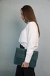 Шкіряна сумка-чохол для ноутбука 13" Apple / Asus / Dell / Lenovo / HP / Honor / Acer / Huawei / Xiaomi - (LC-15) - Блакитний - изображение 9