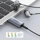 Внешняя звуковая карта Ugreen CM383 USB, 2 в 1, стереофоническая (поддерживает все ОС) 80864 - изображение 2