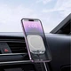 Автотримач для телефону магнітний з бездротовою зарядкою HOCO HW17 15W на дефлектор Білий - изображение 4