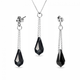 Срібний комплект Spark зі Swarovski Idea NKROLO600015J - зображення 1