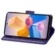 Чехол-книжка с рисунком UniCase Butterfly Pattern для Infinix Hot 40i - Dark Purple - изображение 3