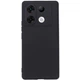Силиконовый (TPU) чехол Deexe Matte Case для Infinix Zero 30 - Black - изображение 1