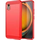 Силиконовый (TPU) чехол UniCase Carbon для Samsung Galaxy Xcover 7 (G556) - Red - изображение 1