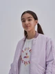 Підліткова демісезонна куртка-бомбер для дівчинки Big Star Sandra 152 см Фіолетова (5900714478094) - зображення 5