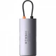 HUB Baseus Metal Gleam Multifunctional 4-in-1 Type-C 3xUSB3.0+RJ45 Gray (WKWG070113) - изображение 3