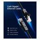 Мережевий кабель UGREEN NW102 Cat 6 U/UTP Lan Flat Cable 2m (Black)(UGR-50174) (UGR-50174) - изображение 3