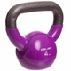 Гиря чугунная с виниловым покрытием Zelart Fit 2680-4 4 кг Purple - изображение 2