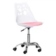 Дитяче крісло Hommex Dingo White / Pink (арт H-232 W/PN MR) на колесах хром - изображение 1