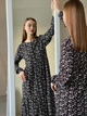 Платье из штапеля длинное весенее женское Merlini Корсо 700001183 S-M Черное (700001183_1) - изображение 4