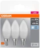 Набор светодиодных ламп OSRAM BASE В40 4.9W E14 4000К 470Lm 3шт (4058075429680) - изображение 4