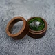 Коробочка для каблучки Weeding Eternal дерев'яна — для пропозиції, весілля, стабілізований мох, прозора кришка (6011246) - зображення 6