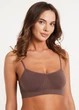 Бесшовный топ на тонких бретелях Giulia CAMI TOP L/XL Brown-deep taupe, топ для спорта - изображение 6